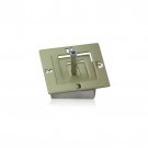 Pistachio Aluminum Square Shaped Spiral Hanukkah Dreidel by Adi Sidler