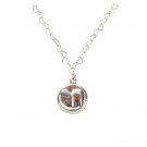 Adina Plastelina Necklace with Round Millefiori Pendant and Hebrew Chai