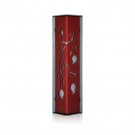 Shraga Landesman Pomegranate Design Mezuzah - Red on Charcoal