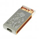 Gem Studded Pomegranates Shabbat Stainless Steel Standing Matchbox