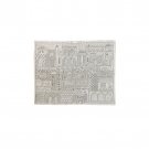 Yair Emanuel Hand Embroidered Challah Cover With Jerusalem City Design In silver