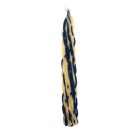 Safed Candles Havdalah Candle with Crosshatching Blue and White Wicks