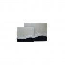 Grey Tallit Bag Set with Brightly Colored Hebrew Text and Stripes