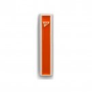 Orange Mezuzah in White Concrete with Hebrew Shin by ceMMent