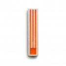 Orange Mezuzah from White Concrete with Long Hebrew Shin by ceMMent