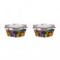 Old Jerusalem Design Flared Star of David Painted Glass Candle Holders in Red Tones