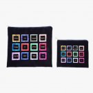 Royal Blue Tallit and Tefillin Bags with Colorful Hoshen Embroidery