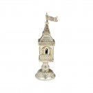 Sterling Silver Plated Besamim Spice Holder with Flag