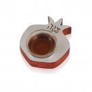 Wood Pomegranate Honey Dish from Shraga Landesman