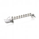 Sterling Silver Plated Dove Designed Hanukkah Menorah