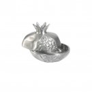 Yair Emanuel Aluminum Small Pomegranates Honey Dish in Silver