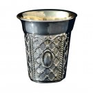 Silver Dipped Kiddush Cup – Great Spider Web