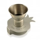 Silver and Nickel Kiddush Cup with Aluminum Base from Shraga Landesman