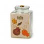 Glass Cookie Jar with Pomegranate Theme