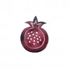 Yair Emanuel Anodized Aluminum Two Piece Trivet Set with Red Pomegranate