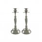 Shabbat Candlesticks with Traditional Design and Wide Round Base