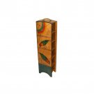 Wood CD Storage Unit with 168 Capacity and Bird Motif
