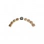 Stone Hanukkah Menorah with Pewter Hamsas and Crystals