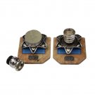 Stone and Glass Convertible Shabbat Candlestick Set with Stars of David
