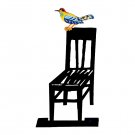 David Gerstein Empty Chair Birds Sculpture