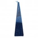 Safed Candles Pyramid Havdalah Candle in Blue with Geometric Shapes