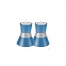 Blue and Silver Yair Emanuel Shabbat Tea Light Candle Holder