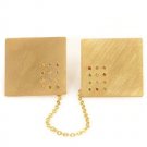Hoshen Stones 14 Karat Yellow Gold Tallit Clips with Diamonds and Gemstones