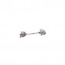Sterling Silver Tallit Clip Set with ""BeChol Levavcha U’Vechol Nafshecha""