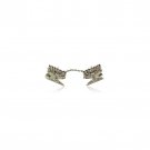 Sterling Silver Tallit Clips with Menorahs, Stars of David and Scrolling Lines
