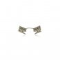 Sterling Silver Tallit Clips with Menorahs, Stars of David and Scrolling Lines