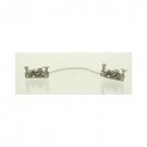 Sterling Silver Tallit Clips with Jerusalem Depiction