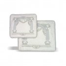 28x35cm White and Silver Tallit and Tefillin Bag Set with Gateway and Cord