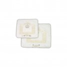 28x35cm White Tallit Bag Set with Gold Jerusalem and Large Crown