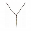 Sterling Silver and Leather Necklace with Hebrew God’s Blessing