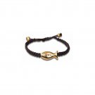 Gold Plated Bracelet with Symbolic Kabbalah Fish Charm