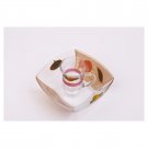 Glass Mayim Acharonim Set with Pomegranate Design and Hebrew Text