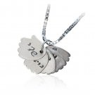 Five Hamsa Pendants with Hebrew Engravings