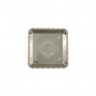 Silver Plated Brass Matzah Tray with Hebrew Text and Floral Pattern