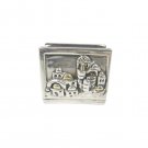 Sterling Silver Plated Match Box Holder with Jerusalem