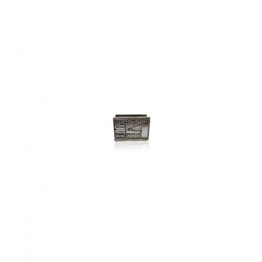 Sterling Silver Plated Match Holder with Stone Tablets
