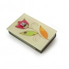 Glass Matchbox for Shabbat with Polka Dot Flower