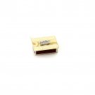 Glass Matchbox for Shabbat with Neutral Gold Pattern
