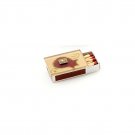 Glass Matchbox for Shabbat with Red Pomegranate