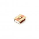 Glass Matchbox for Shabbat with Bold Orange Stripe