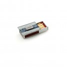 Glass Matchbox for Shabbat with Blue Floral Design