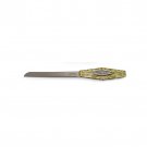 Challah Knife with Detailed Glass Handle