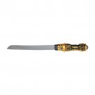 Challah Knife in Blue and Gold with Lichvod Shabbat