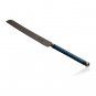 Challah Knife with Blue Aluminum Handle and Stainless Steel Blade for Shabbat
