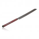 Challah Knife with Jerusalem Motif Stainless Steel Blade and Pink Handle