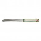 Ceramic and Stainless Steel Challah Knife with Lecha Dodi and Pomegranate